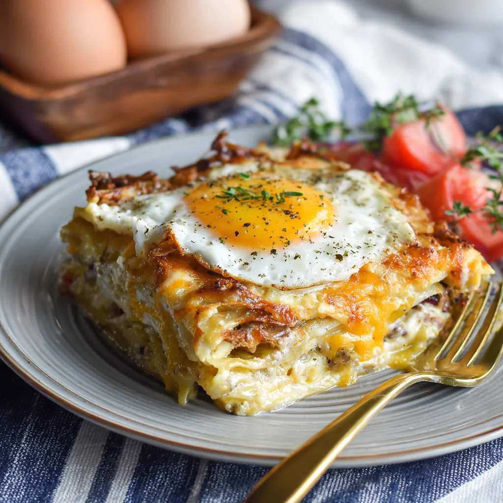 Traditional homemade lasagna layered with rich meat sauce, ricotta, mozzarella, and Parmesan